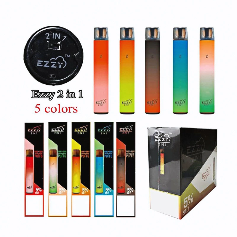 Popular High quality/High cost performance 2000puffs Ezzy 2 in 1 Vape Pen Pod Device Cbdd