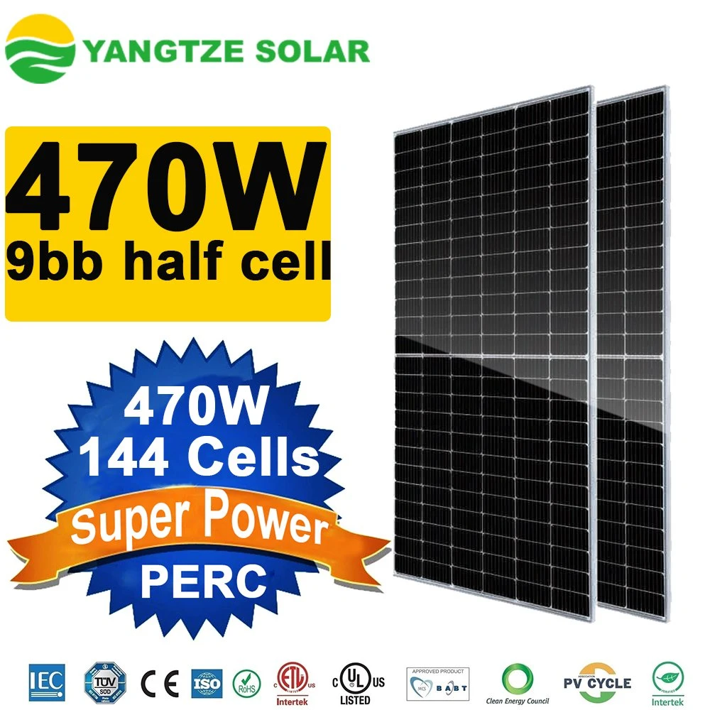 Yangtze 480W Solar Panel Half Cut 144 Placa Fotovoltaica