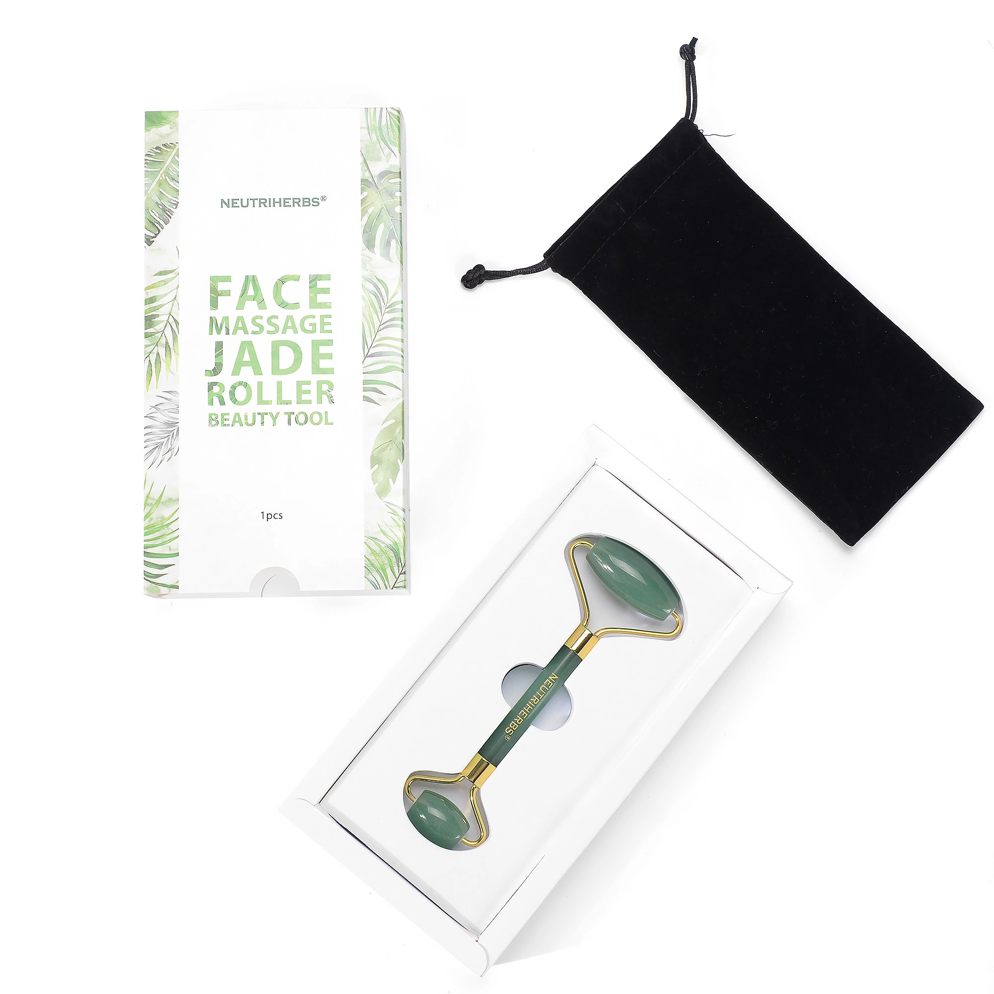 Beauty Products Hautpflege Gesichtsmager Private Label Green Aventurin Jade Roller