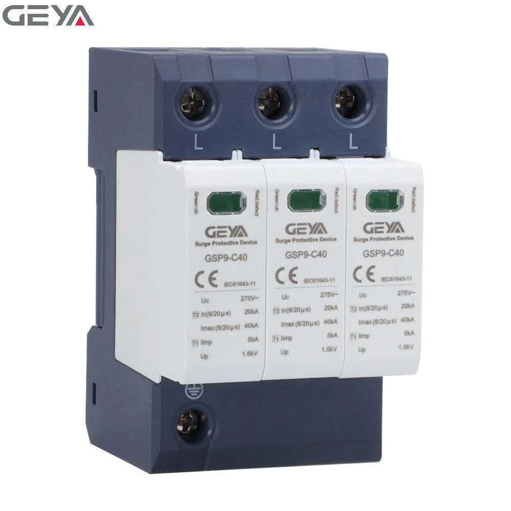 Geya Surge Arrestors Type1+Type2 Single Phase Surge Protection 275V 10ka-160ka