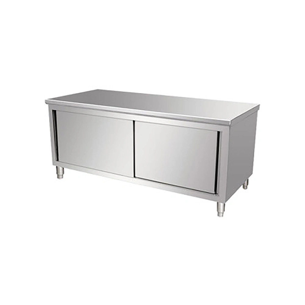 three deck commercial kitchen stainless steel workbench with wheel caster for restaurant use