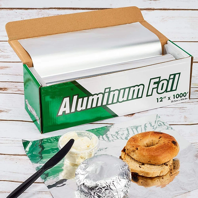 Hot Sale OEM Logo Aluminium Foil Restaurant for Food Packing Disposable Takeaway Metal Foil