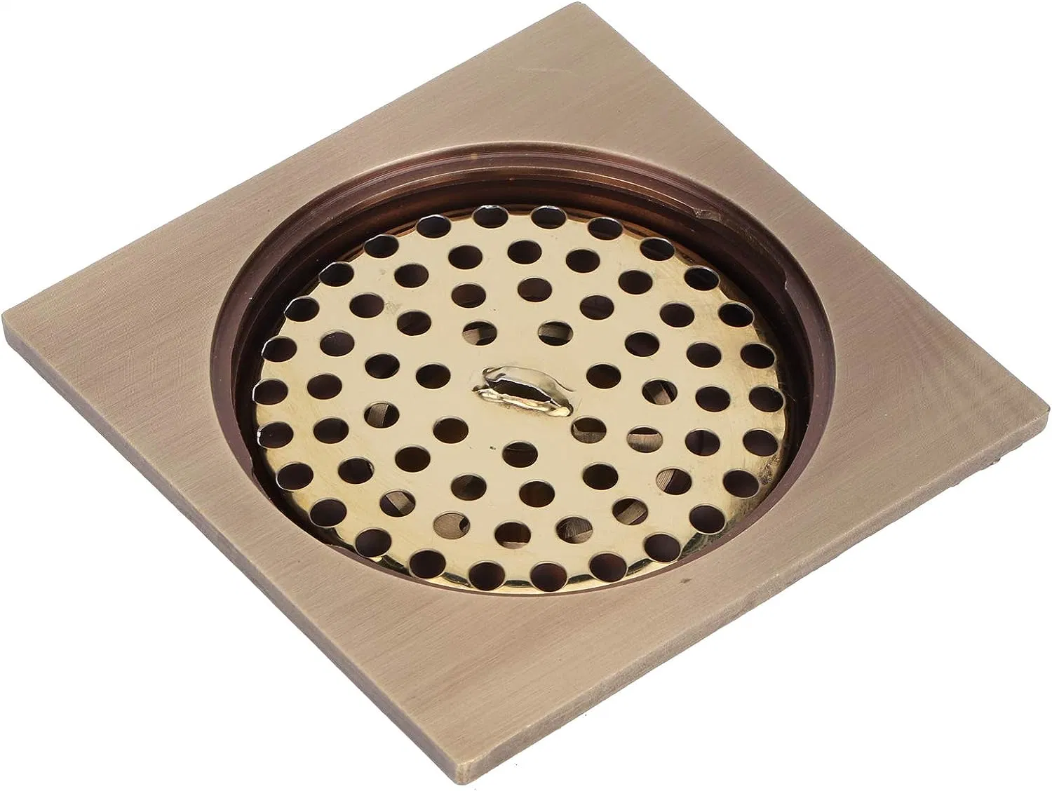 Shower Drain Cover European Style Antique Copper Floor Drain for Bathroom Toilet