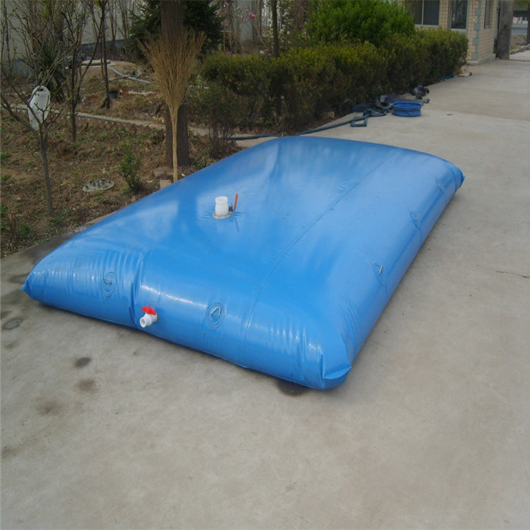 Plástico flexible vejiga tanque de almacenamiento de agua vejiga almohada tanque flexible Tanque de almacenamiento de lluvia PVC recubrimiento de lona portátil 25m3