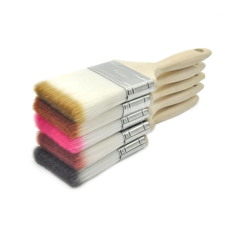 MSN Dual Colored Synthetic Filament Wooden Handle Paint Brush