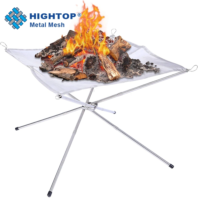 Comercio al por mayor en paquete plano plegable plegable Camping al aire libre Fogata BBQ