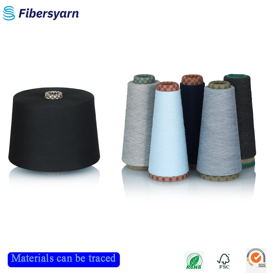 Tc 65/35 Polyester Cotton Yarn Importers Materials OEM for Colored Socks