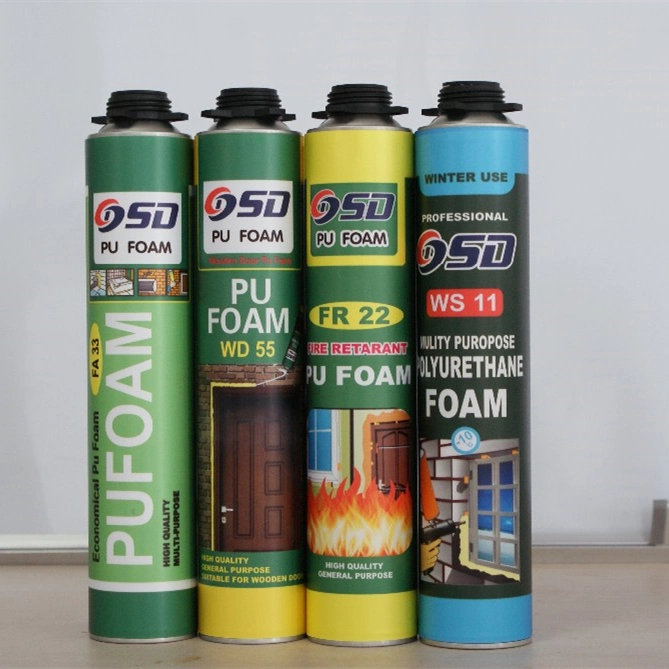 High Adhesive Window &amp; Door PU Foam Polyurethane Spray Foam