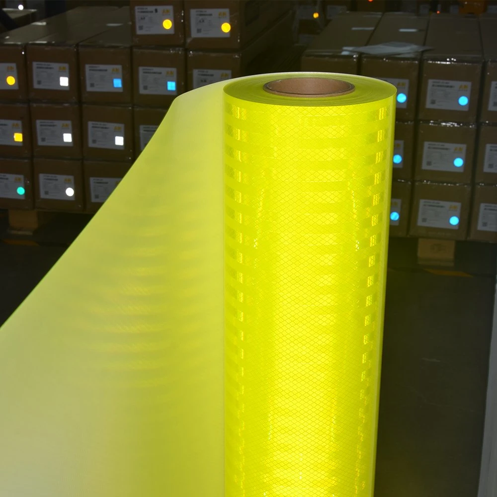 Super-Engineering-Grade Yellow Green Reflective Film High Standard Acrylic