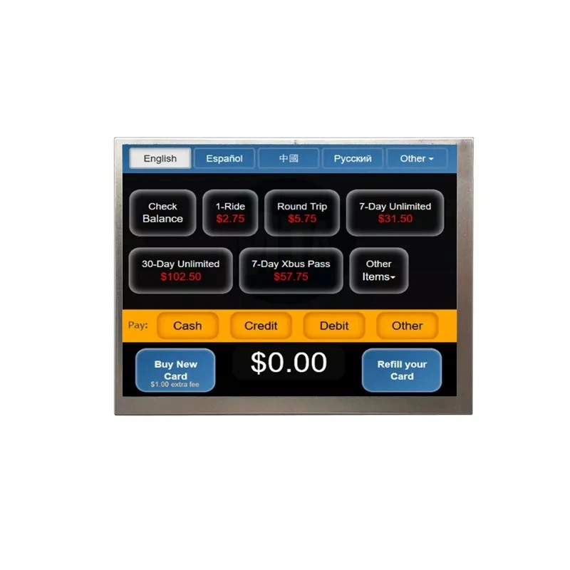 IPS de 5,7 pulgadas de pantalla LCD con interfaz RGB de 640*480 Pantalla Industrial