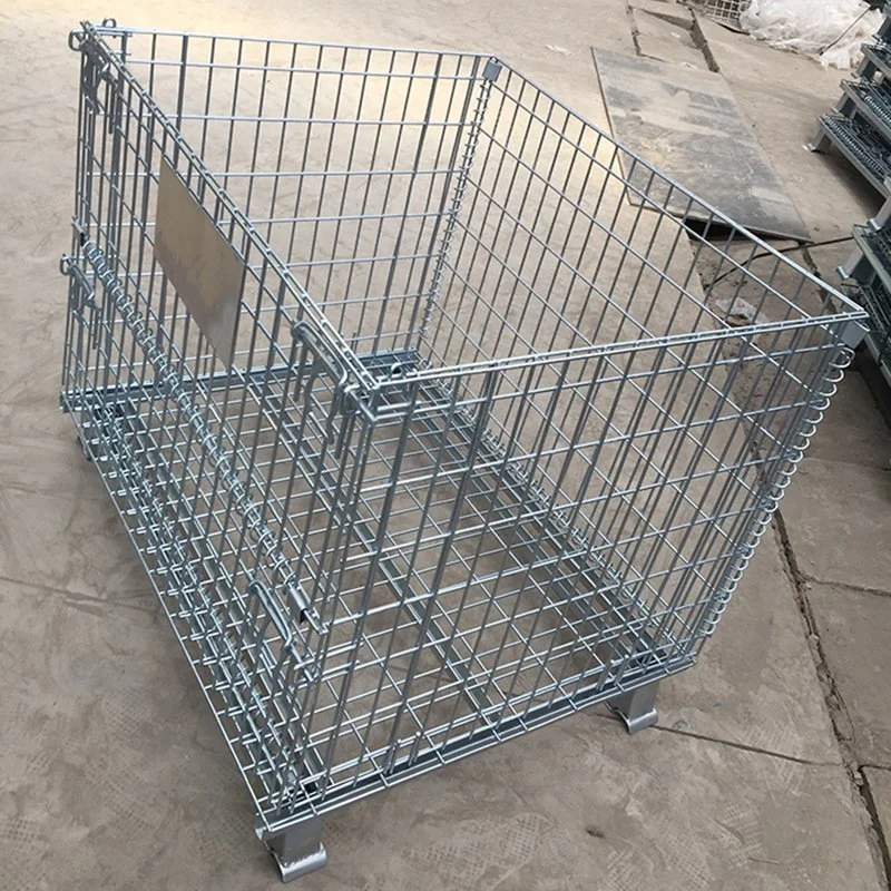 Collapsible Wire Mesh Pallet Cage Galvanised