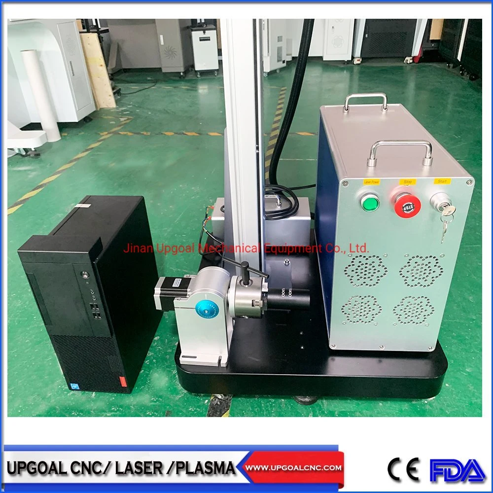 China 50W Faser Laser Markiermaschine mit Split-Typ für Dicke/Schwere Materialien