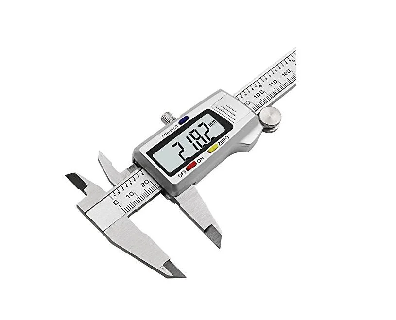 Digital Caliper, Stainless Steel Electronic Measuring Tool with IP54 Waterproof Rating- 6inch/150mm- LCD Screen Display SAE/Metric