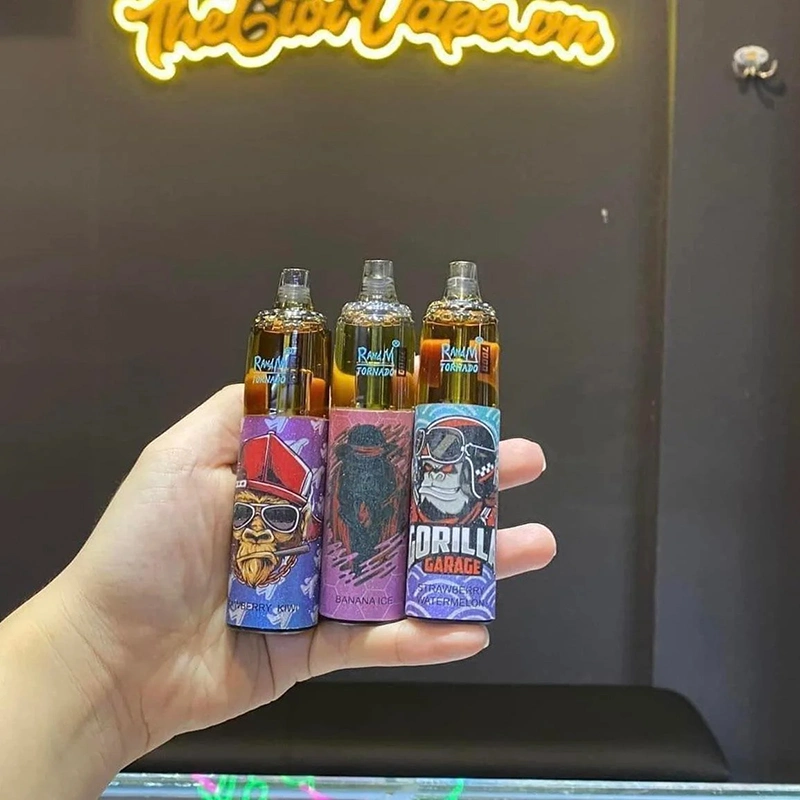 Venda a quente por atacado Randm Trnado 7000 puff 14 ml de suco de Vape Descartáveis de 2% 5%, os protetores eletrónicos de cigarros recarregáveis Randm tornado 7K são mais puros