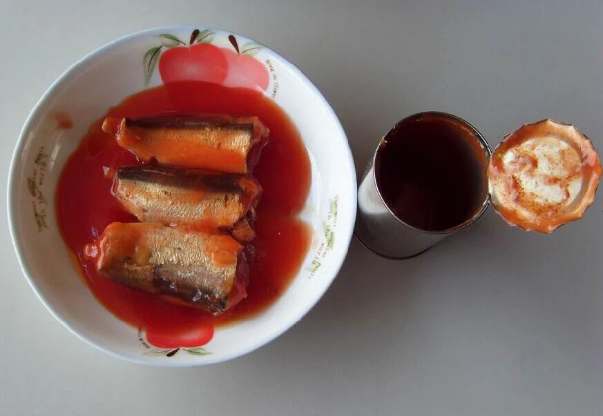 Melhor qualidade de 155g de conservas de sardinha em molho de tomate