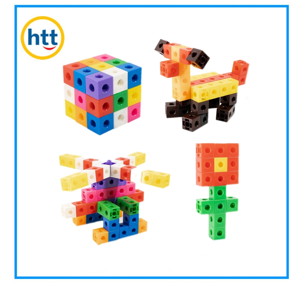 Linking Cubes Kids Educational Toy (10 Colors mixed 100PCS)