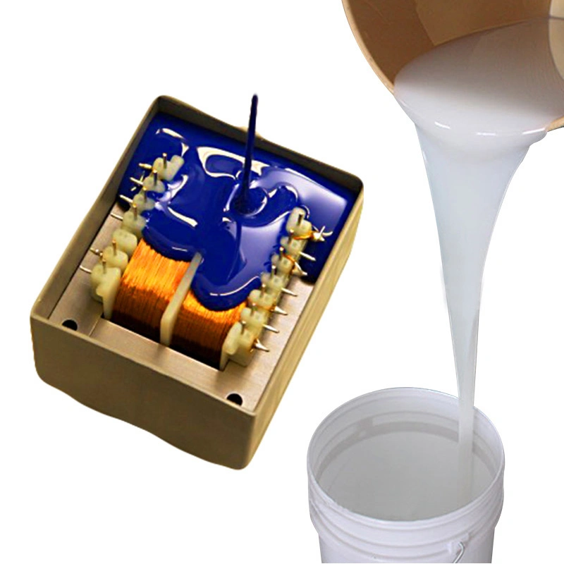 Hard Silicone Gel 55 Shore a Two Components Liquid Silicone for Transformer Silicon Rubber