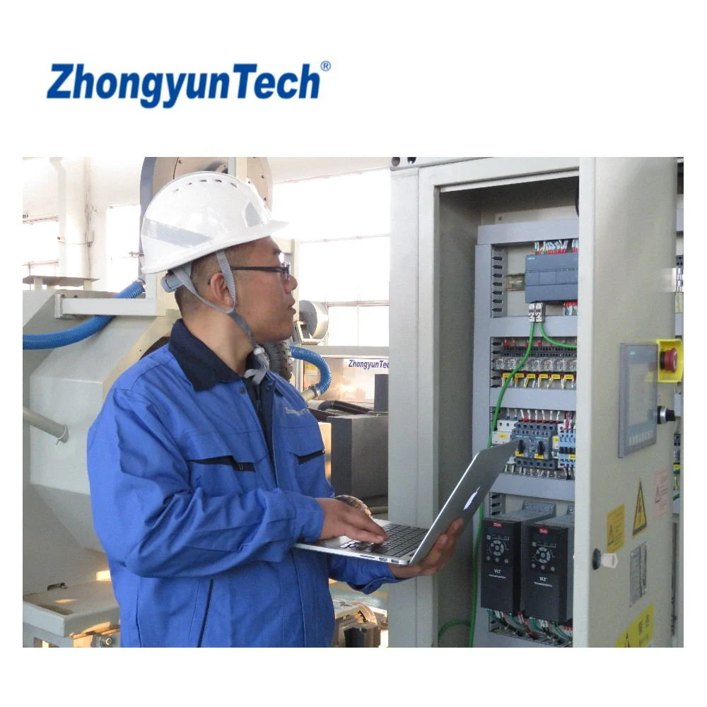 ZhongyunTech ZC-300H PE Plastics Corrugated Pipes Machine for Electric Conduit