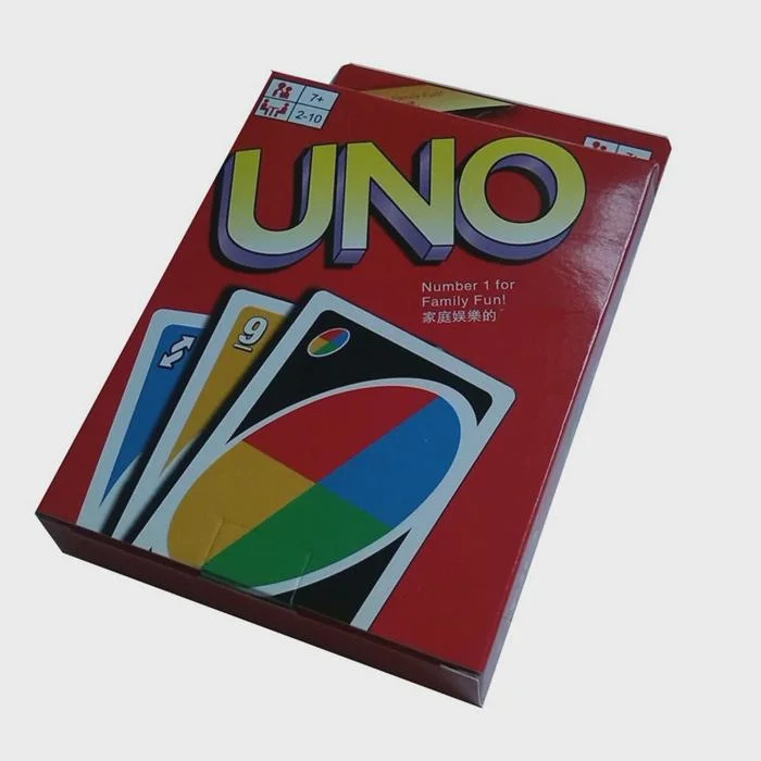 Hot Custom Uno Card famille jouant Flip Card Boardgame