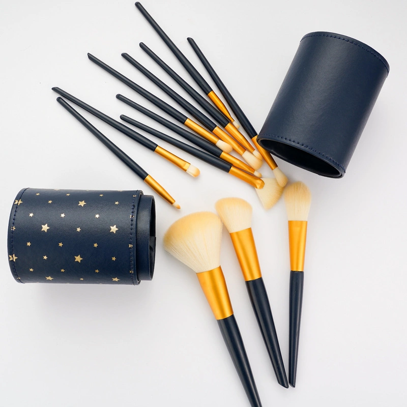 Hot Sale 14 Matte Vegan Natural Cosmetics Rose Gold Makeup Brushes Beauty Tools Foundation Brush Set