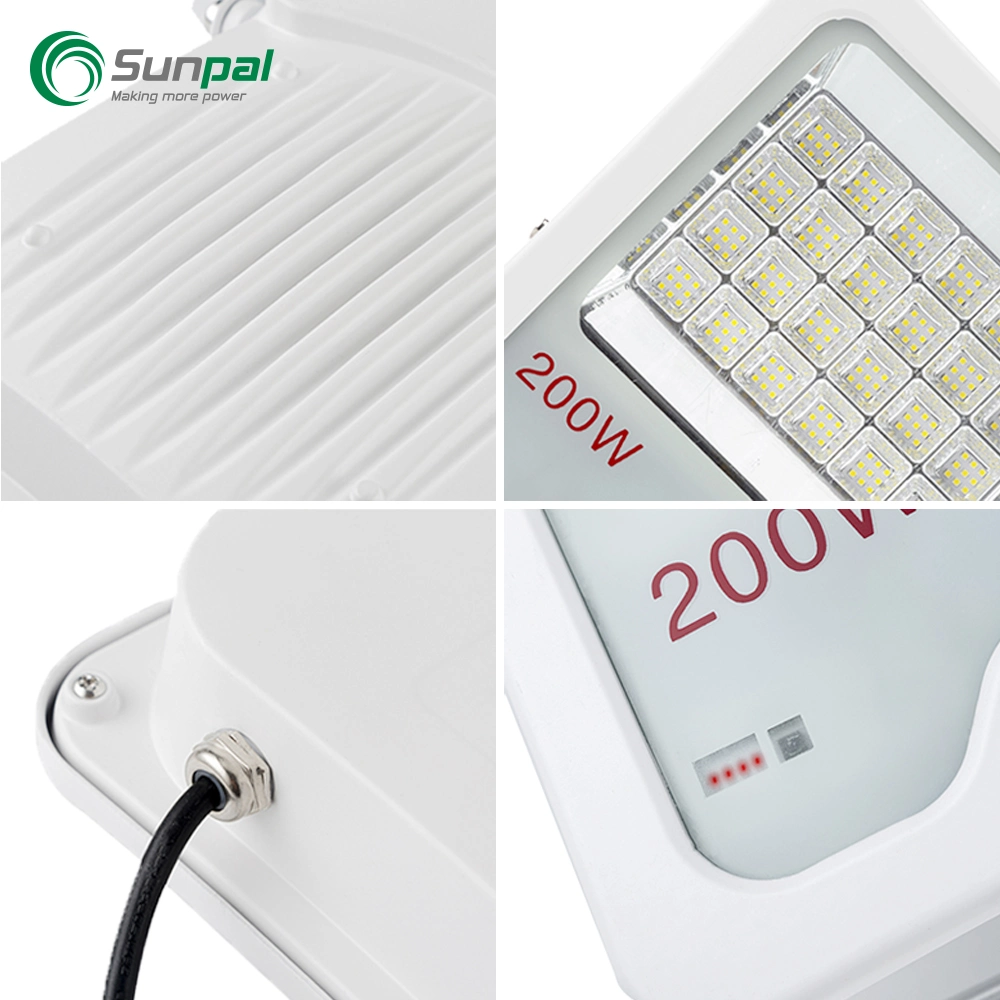 مصباح SUNPal IP66 بقدرة 300 و500 و600 وp للإنارة الشمسية في الشارع مع مستشعر الضوء لإضاءة ليلة الحديقة المنزلية