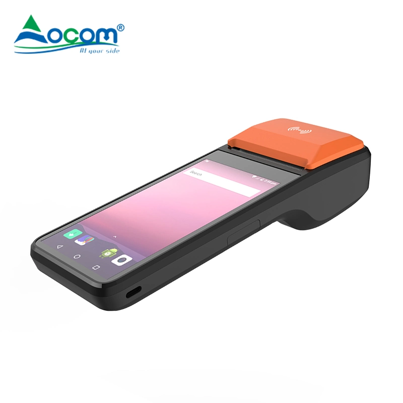 الجهاز الطرفي للأجهزة المحمولة الصغيرة المحمولة المزودة بتقنية NFC POS من Android مع طابعة حرارية