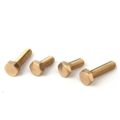 DIN933 Brass Full Thread Hexagon Head Bolt M6*20