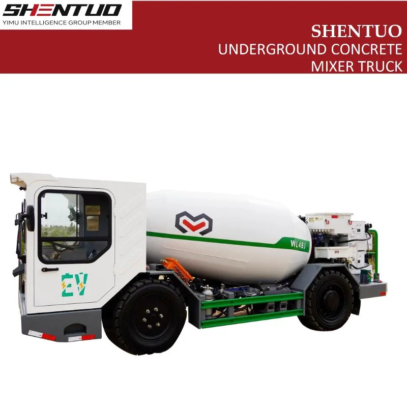 Wl4bj 4 Cubic Meters Capacity Concrete Mixer Battery Truck Underground Mining Equipment