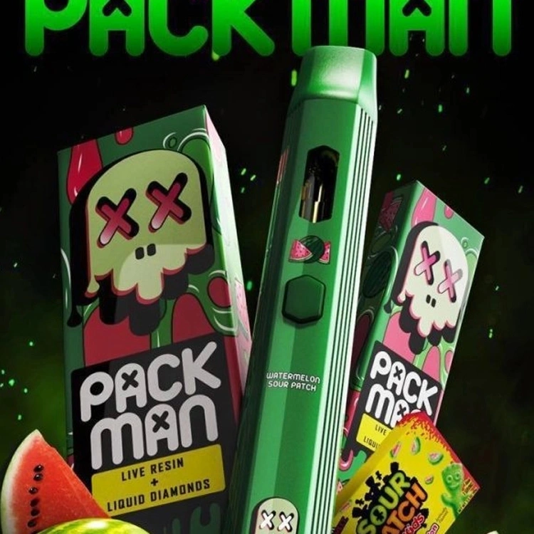 Wholesale/Supplier Price Newest Packman Vapes Live Resin Flavors Pack Man Disposable/Chargeable Vape Pen 2grams