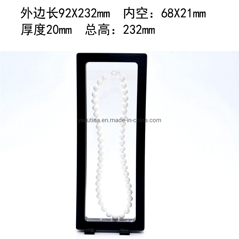 Clear Case Store Membrane Floating Frame 3D Suspension Jewelry Display Box