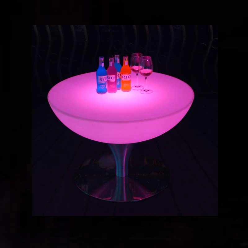 Conference Table Plastic RGB Wedding Furniture LED Console Coffee Table for Sale