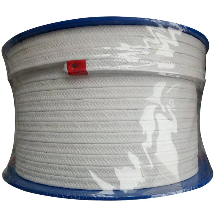 Shaft Seal Gland Packing PTFE Fiber Braided Packing Pure White Color