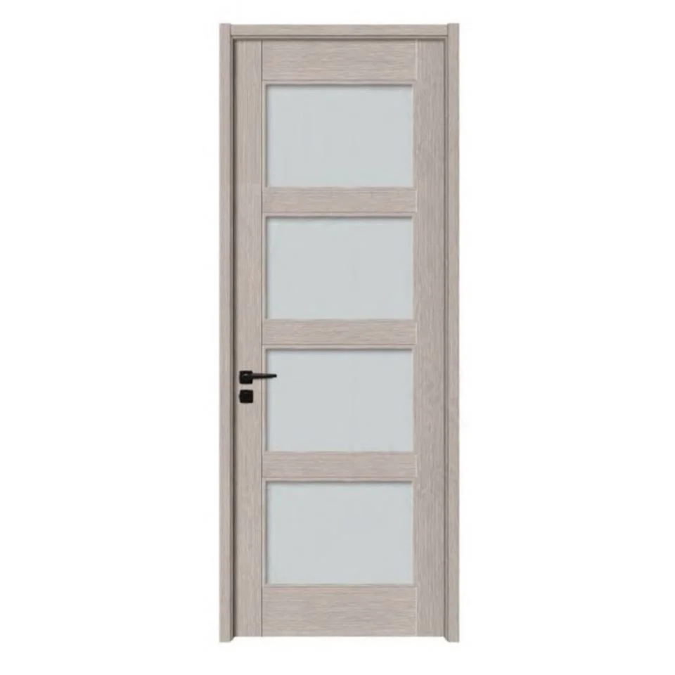 High quality/High cost performance Waterproof Mahogany Interior WPC Prehung Interior Wooden Plywood Door