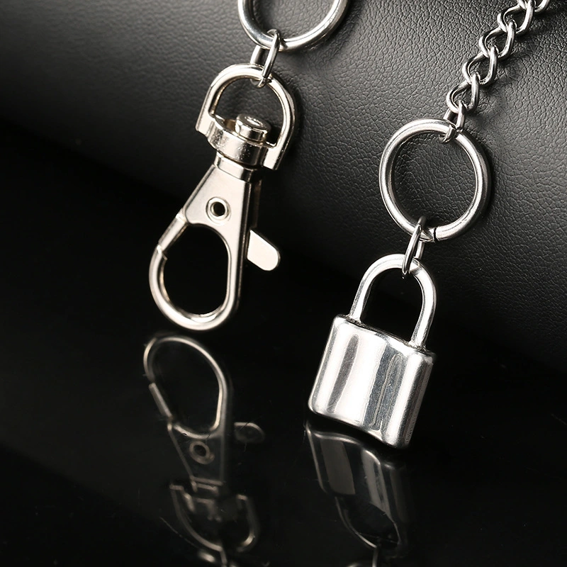 Necklace Carabiner Lock Pendant Simple Cute Necklaces Long Chain Fashion Jewelry Men and Women Esg14268