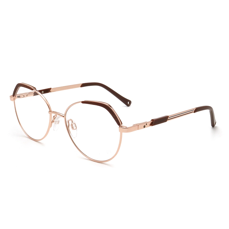 New Arrival Round Men Metal Stainless Steel Optical Frame Eyeglasses Spectacles for Teenager