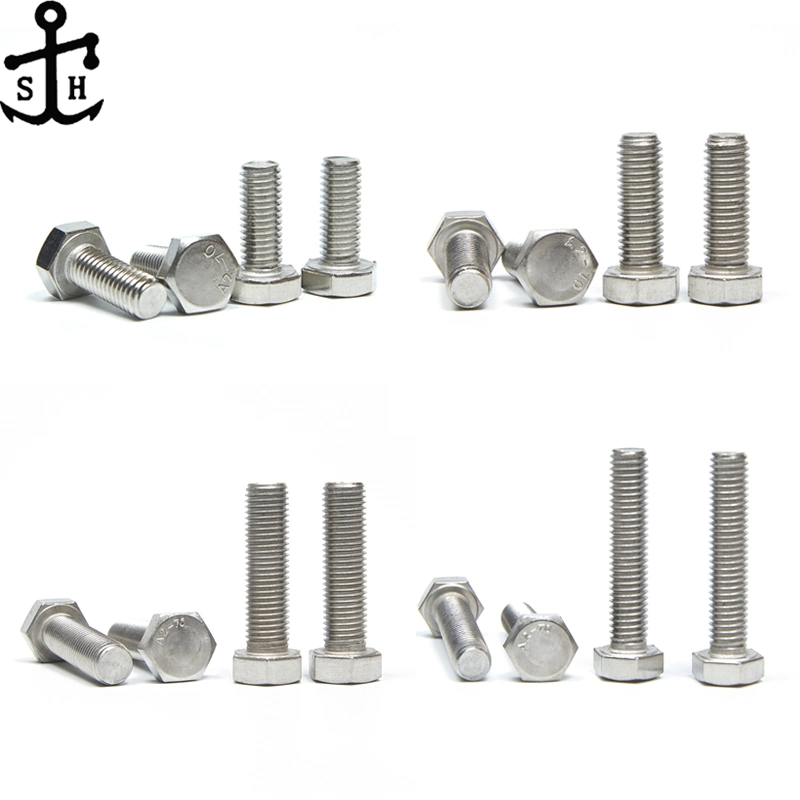 DIN933 Stainless Steel Hexagon Bolts Extra Short Hex Bolt Made in China