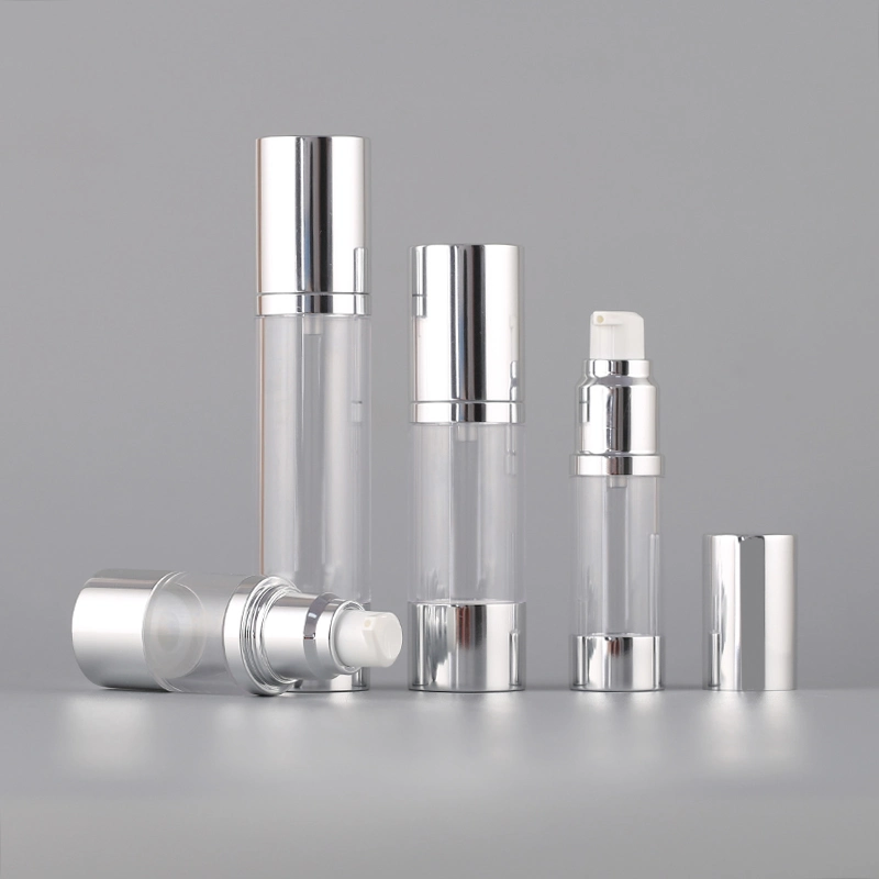 Airless Flaschen Silber Farbe Lotion Flasche Hautpflege Produkt für Kosmetik