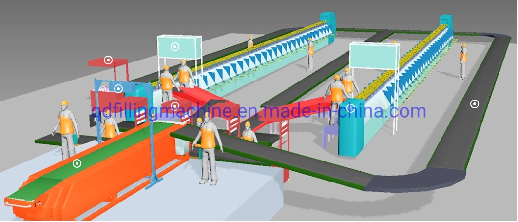 Logistics Sorting System Belt Conveyor Equipment for Express Parcels Sorting Delivery