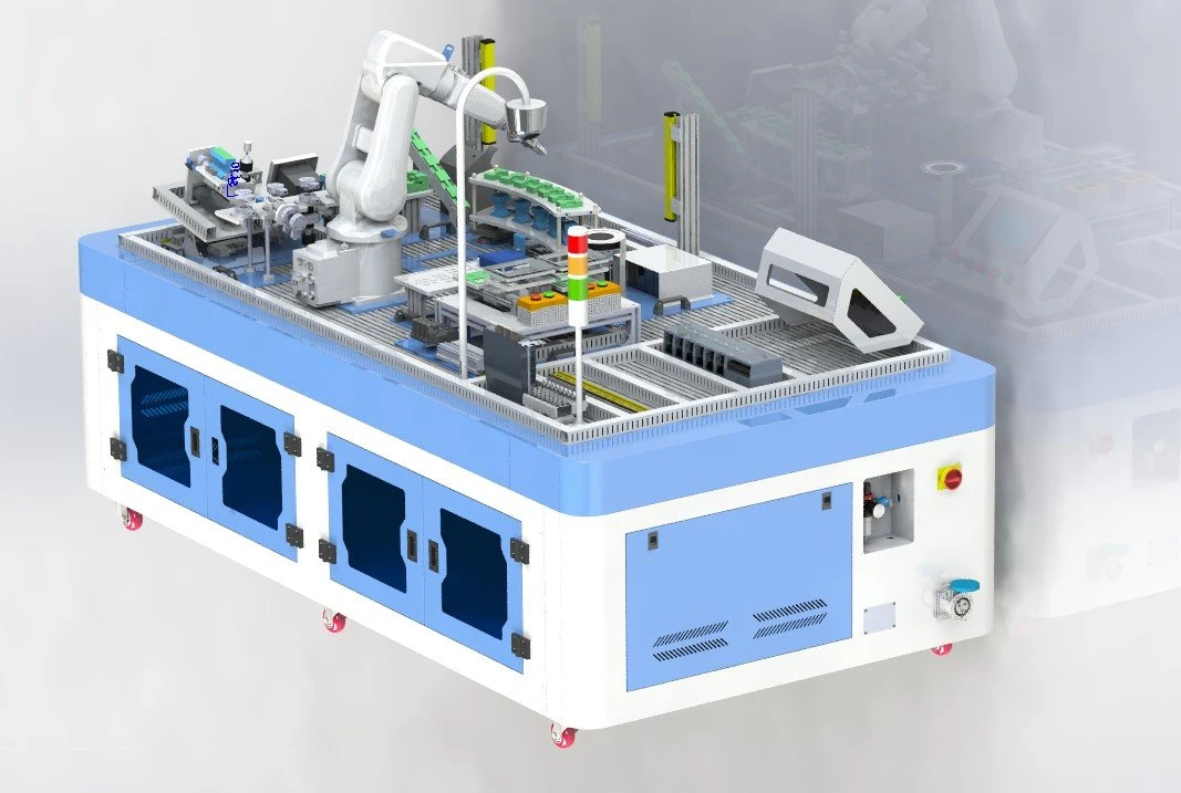 Sistema de robot industrial Técnico de la Plataforma de evaluación de la formación práctica Material Educativo