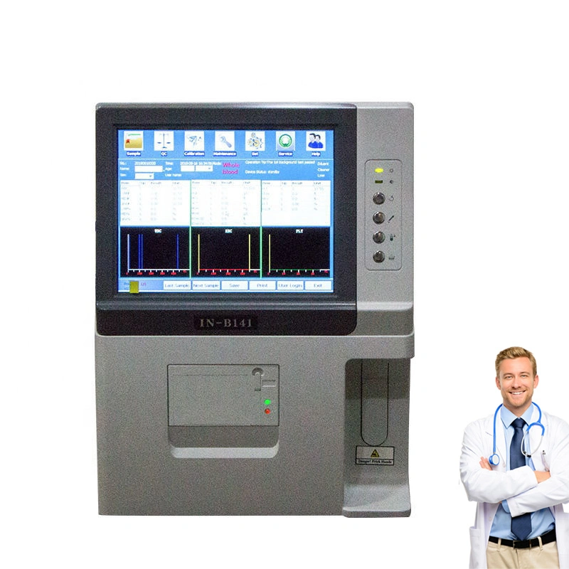 Prueba de sangre humana Cbc 5 Parte Hematología Analyzer