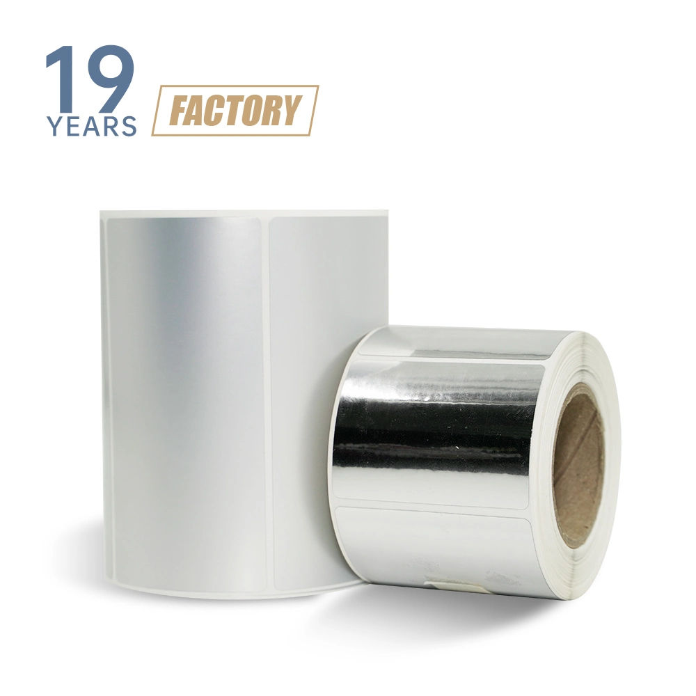 80mm X 40mm Wholesale/Supplier Blank White Custom Printing Direct Thermal Barcode Paper Labels Sticker Rolls