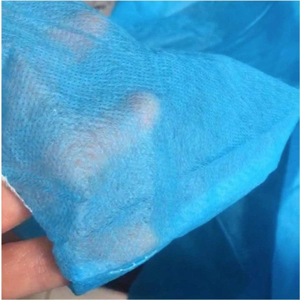 Single Packing Surgical Nonwoven Yellow Isolation Gown for Hospital