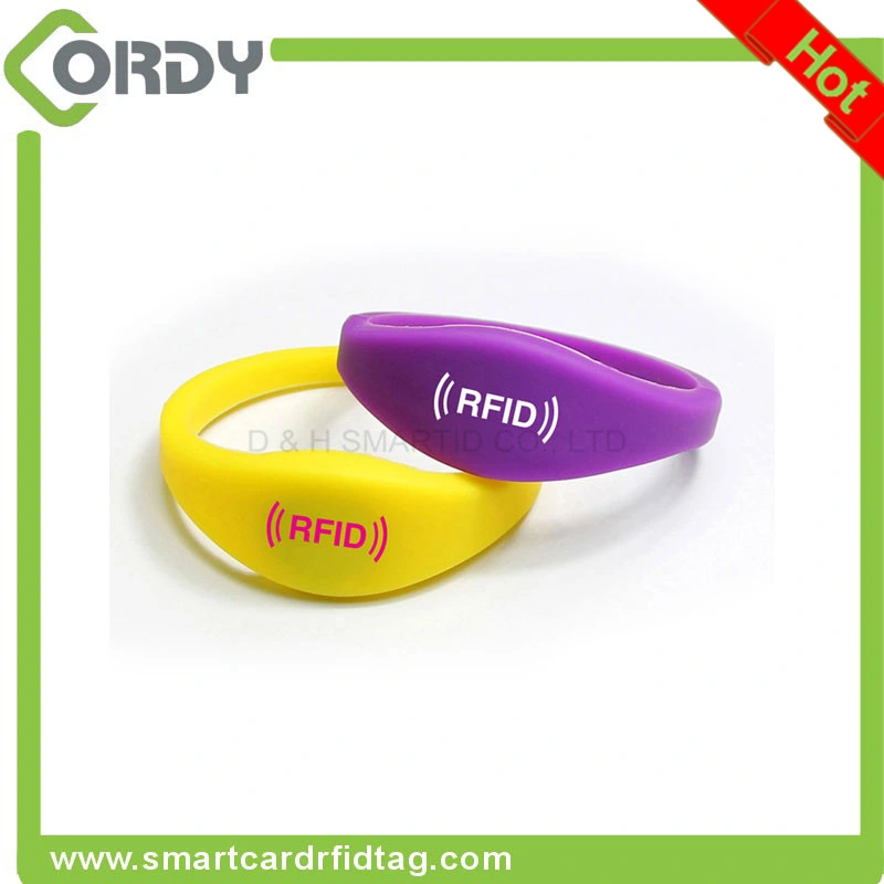 13.56MHz MIFARE Ultralight C RFID silicone Wristband Bracelets