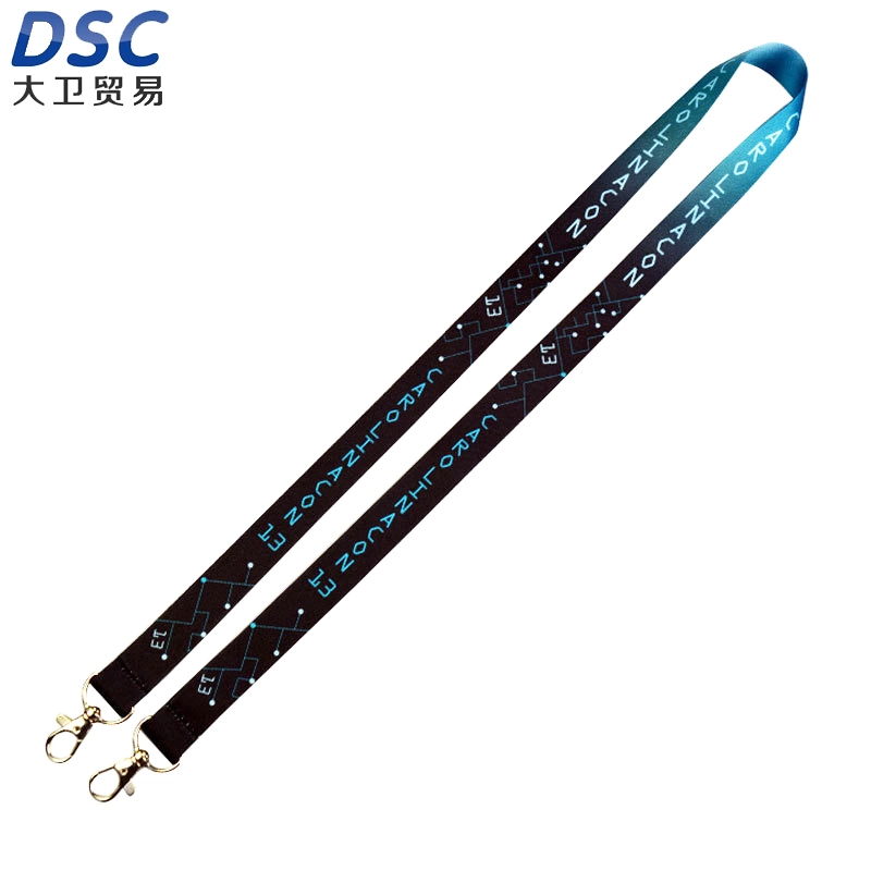 Heat Transfer Printing Lanyard Factory Woven Lanyard Heat Transfer Phone Trageschlaufe