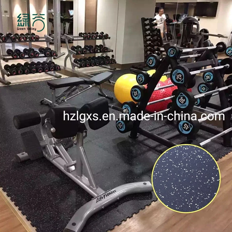 Gym Interlock Rubber Mat Rubber Flooring Tile for Sale