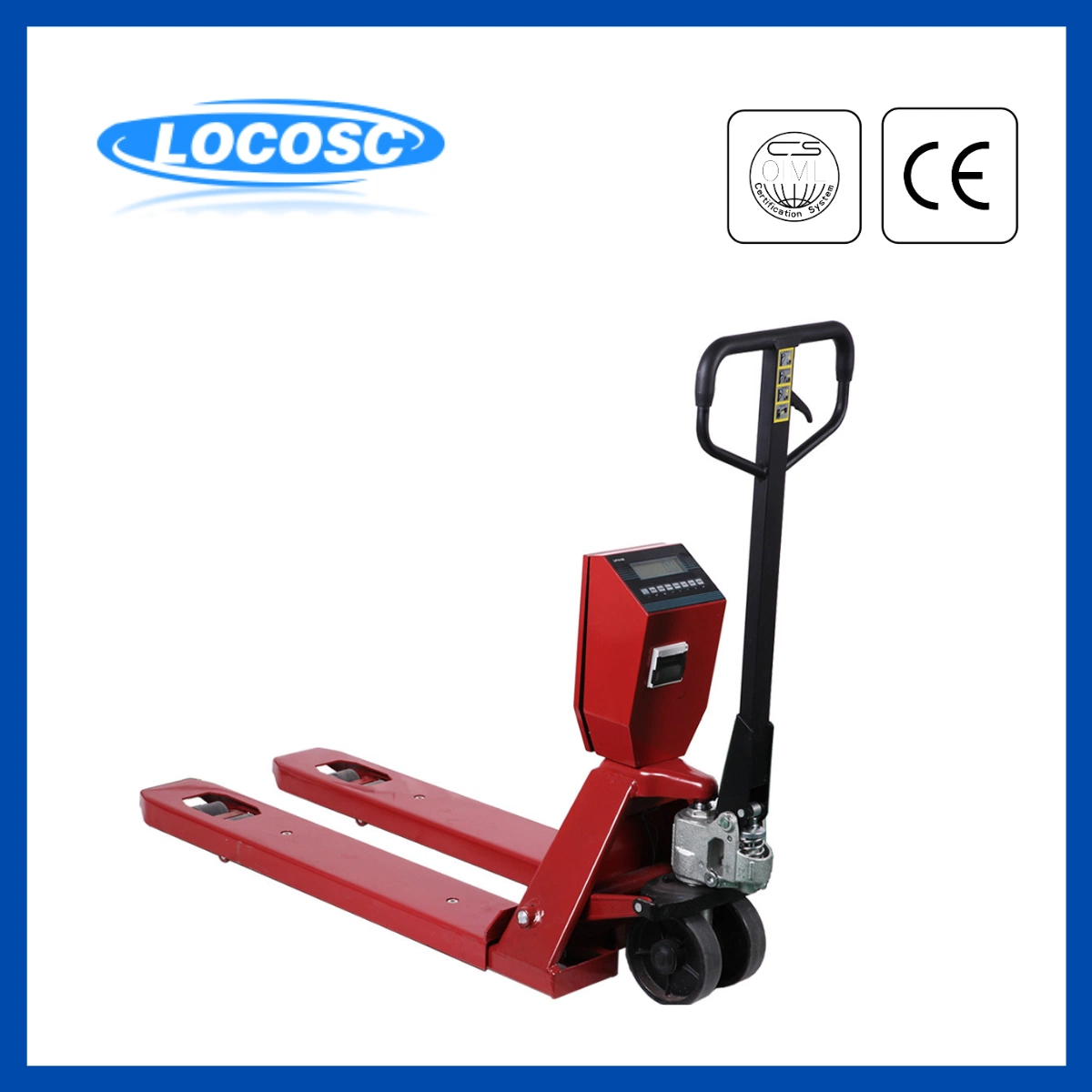 Industrial Warehouse Hand Pallet Forklift Trucks with Weighing Scale