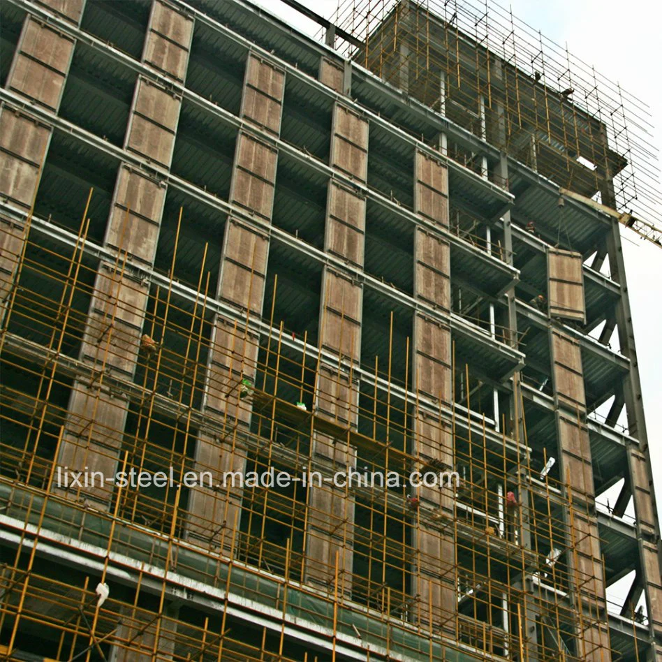 Bâtiment résidentiel commercial préfabriqué de haute hauteur à structure en acier robuste