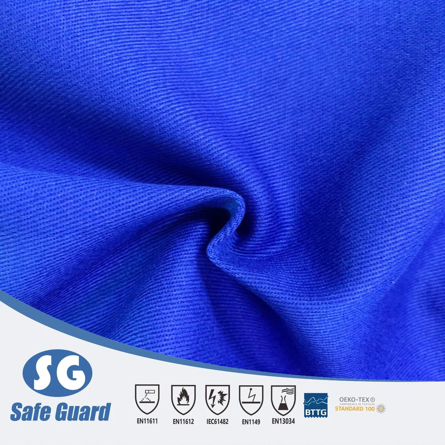 280GSM Fireproof Anti Static Chemical Proof Twill Fabric for Safety Uniform