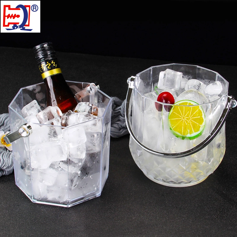 Glassy Plastic Beer/Wine/Beverage/Champagne Cooling Ice Bucket