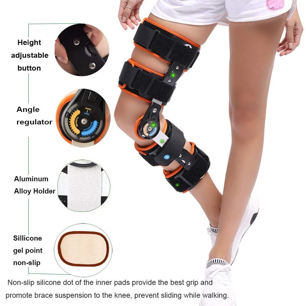 Vente à chaud Orthopédie Telesurface Post Op support de genou articulé ROM genou Orthosis for Knee pain relief